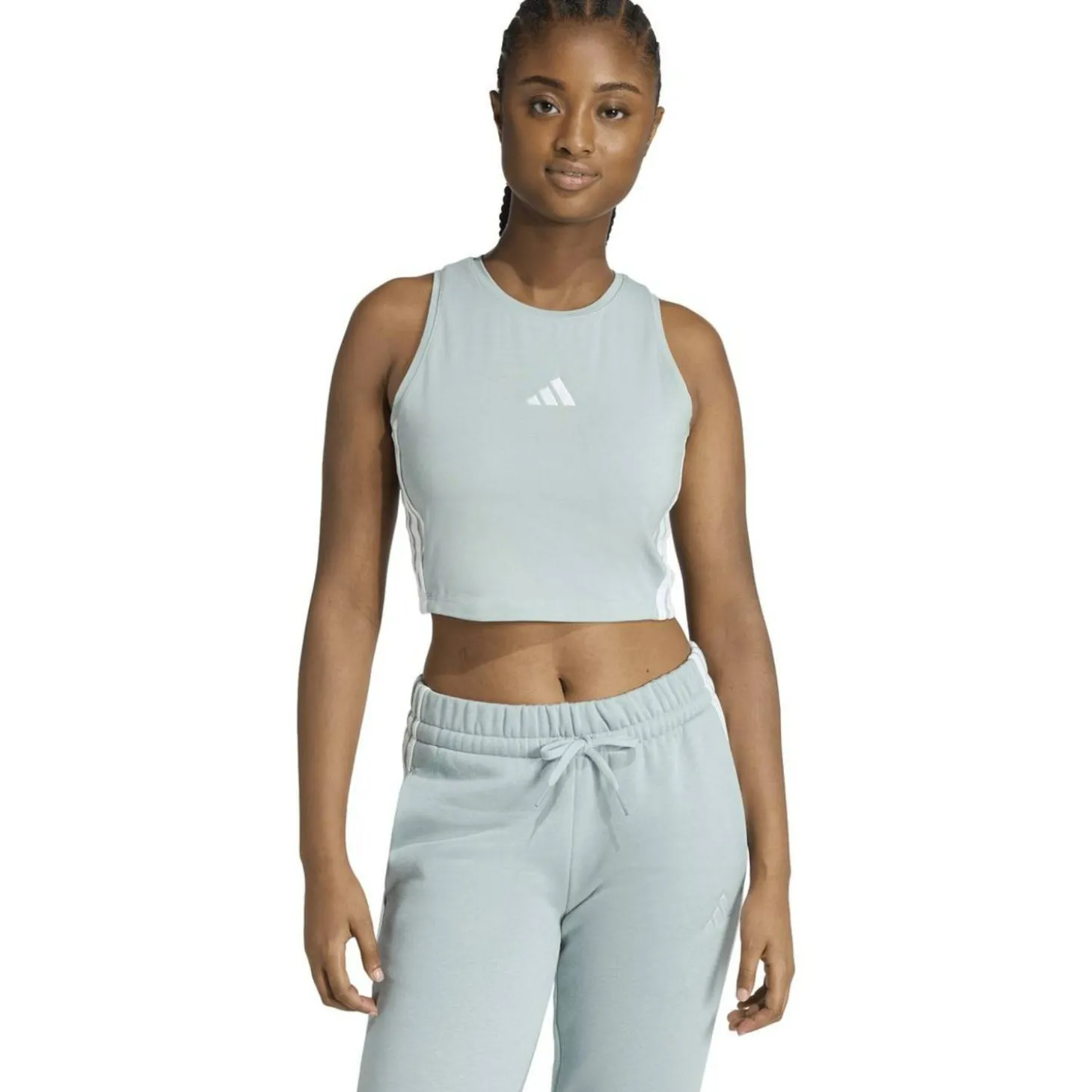 Essentials 3-Stripes Padded Tank Damen Top