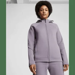Evostripe Full-Zip Damen Kapuzensweater