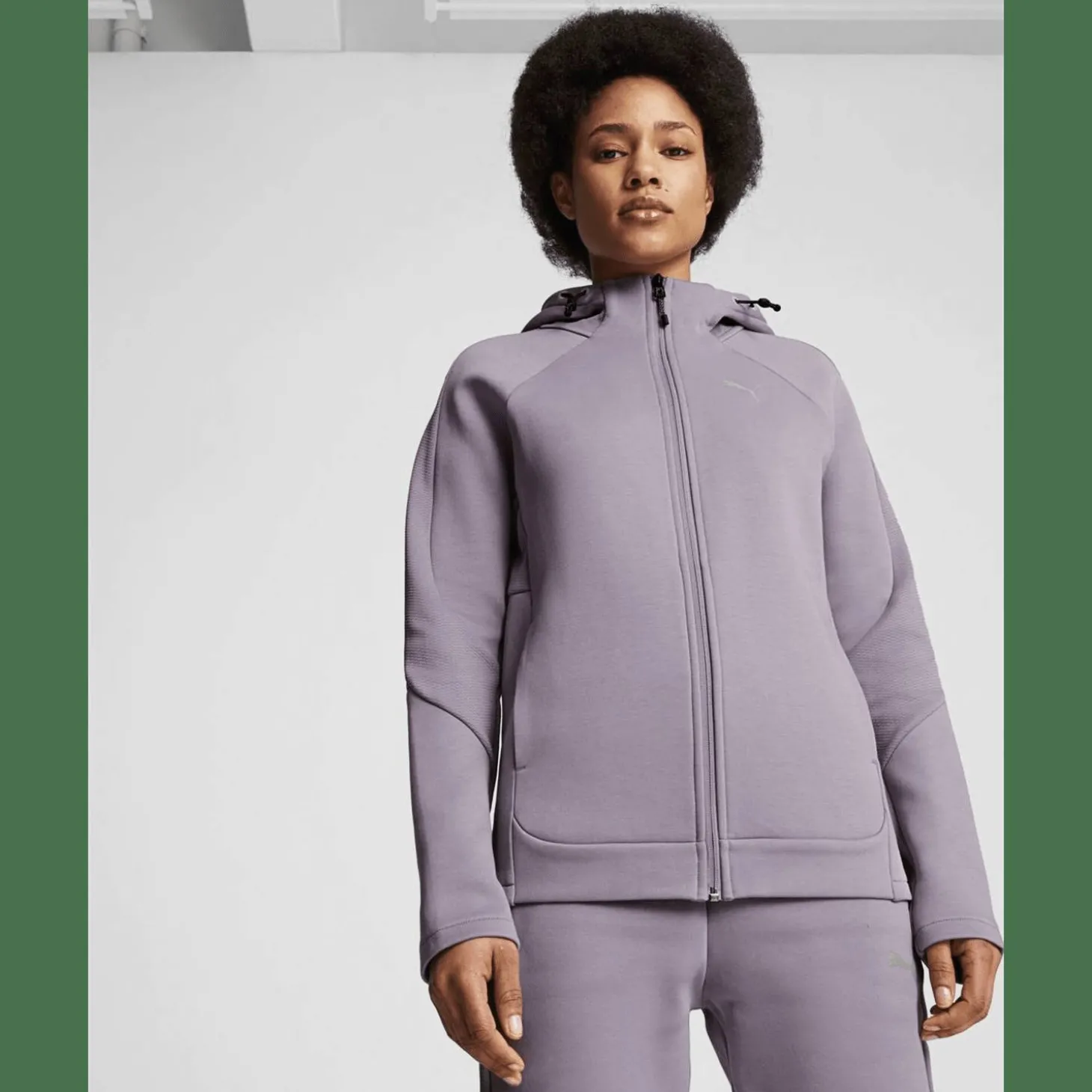 Evostripe Full-Zip Damen Kapuzensweater