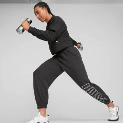 Fit Branded Fleece Crew Damen Kapuzensweater