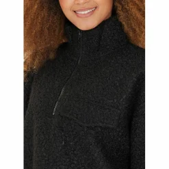 Florrie Sherpa Half Zip Damen Sweatshirt