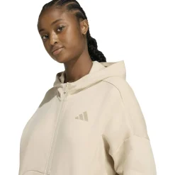 Future Icons Small Logo Full-Zip Damen Kapuzensweater