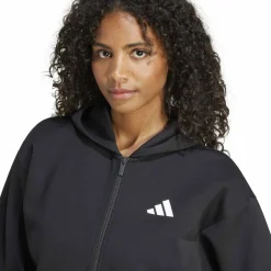 Future Icons 3-Streifen Damen Kapuzensweater