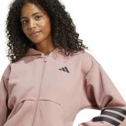 Future Icons 3-Streifen Damen Kapuzensweater