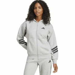 Future Icons 3-Streifen Damen Kapuzensweater