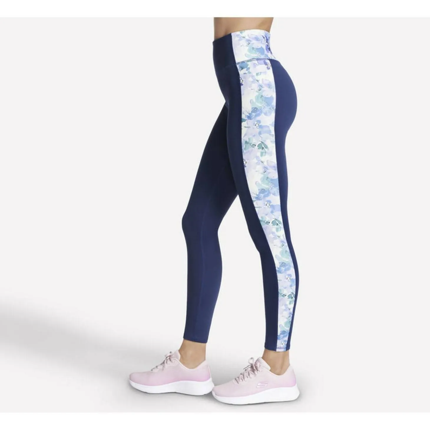 Go Walk Seascape Floral High Waisted Damen Tights