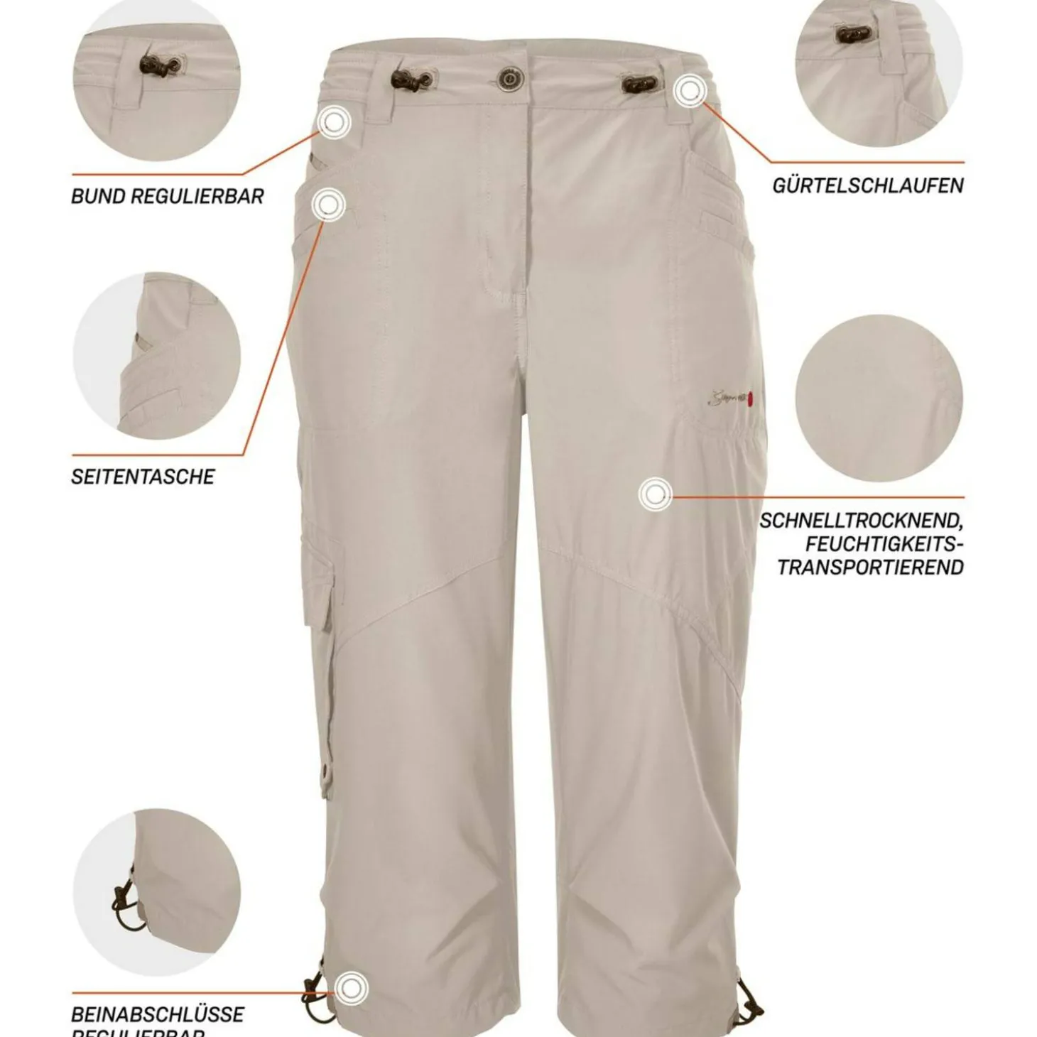 GS 31 Damen 3/4-Hose