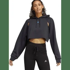 HIIT AEROREADY Crop Training Hoodie Damen Kapuzensweater