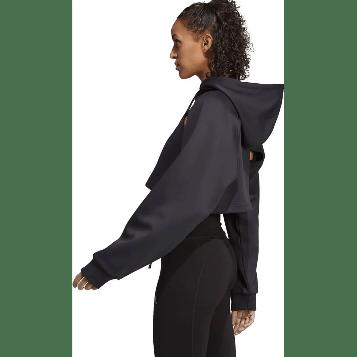HIIT AEROREADY Crop Training Hoodie Damen Kapuzensweater