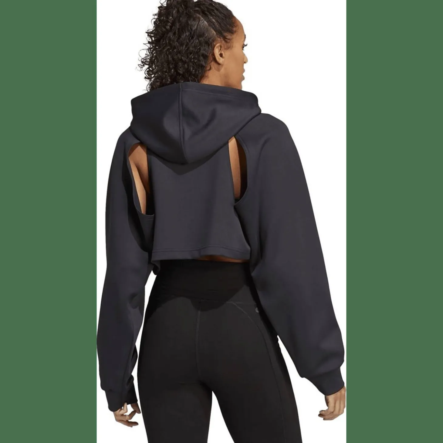 HIIT AEROREADY Crop Training Hoodie Damen Kapuzensweater