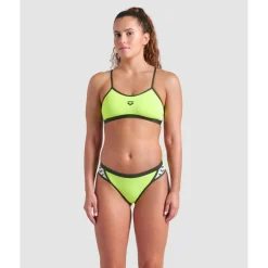 Icons Cross Back Solid Damen Bikini