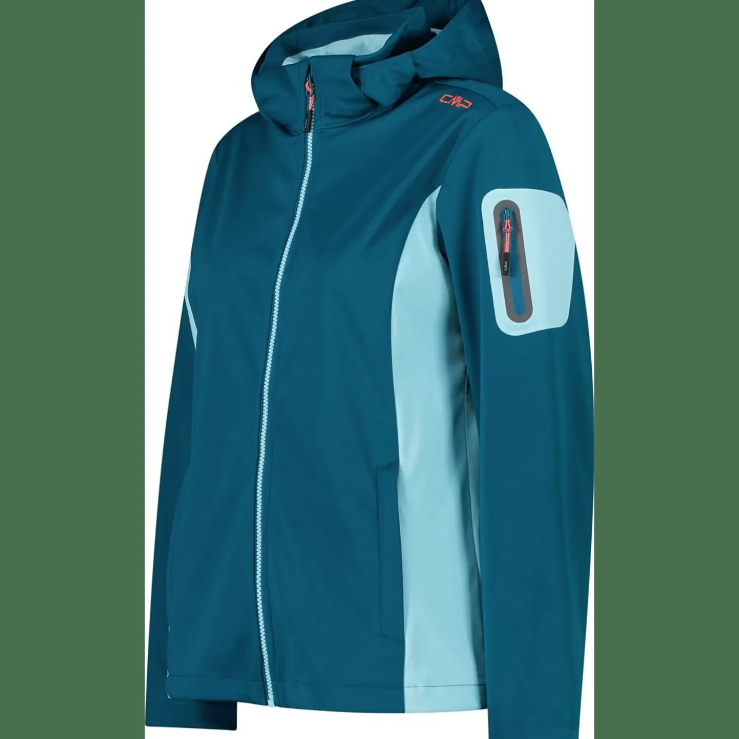 Jacket Zip Hood Damen Softshelljacke