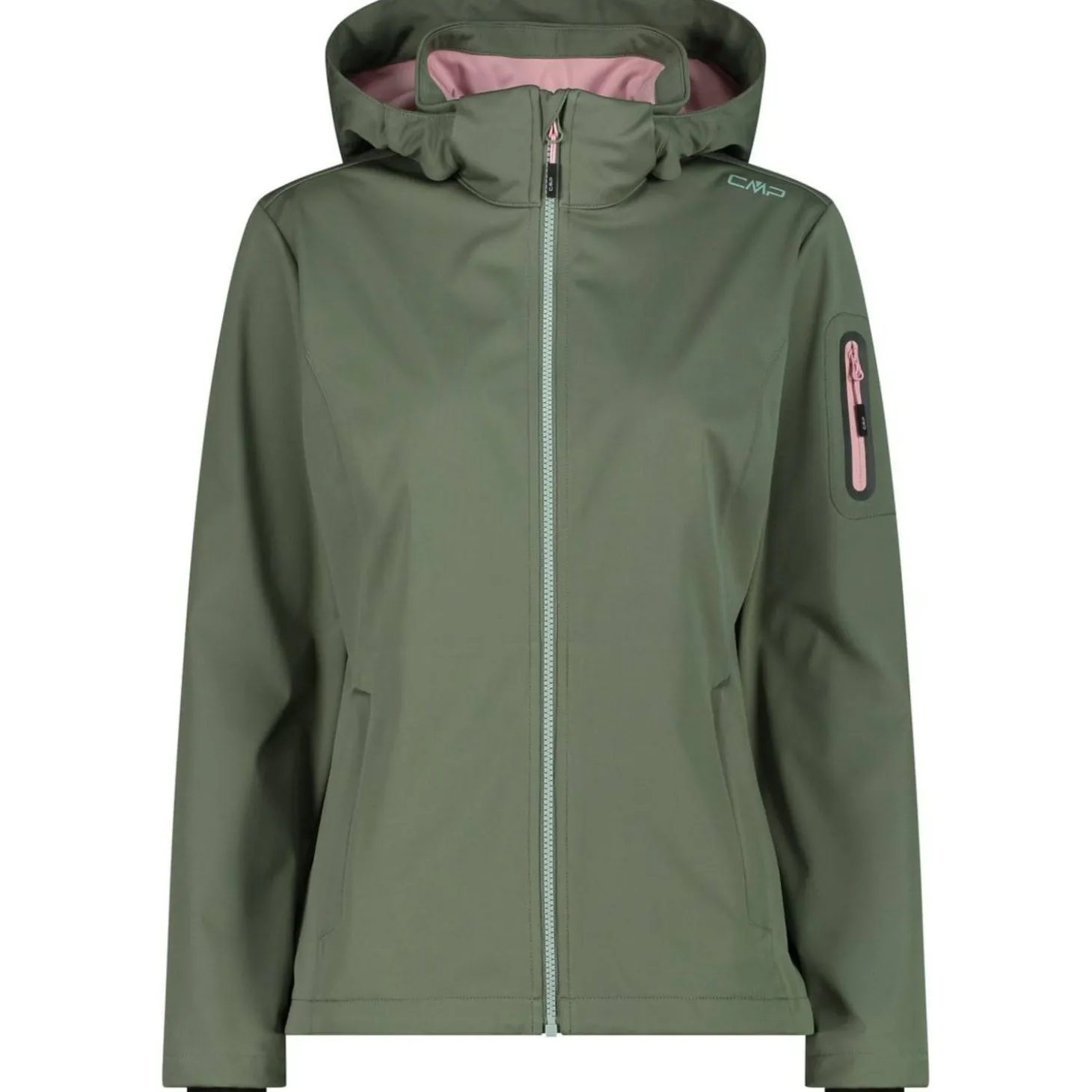 Jacket Zip Hood Damen Softshelljacke