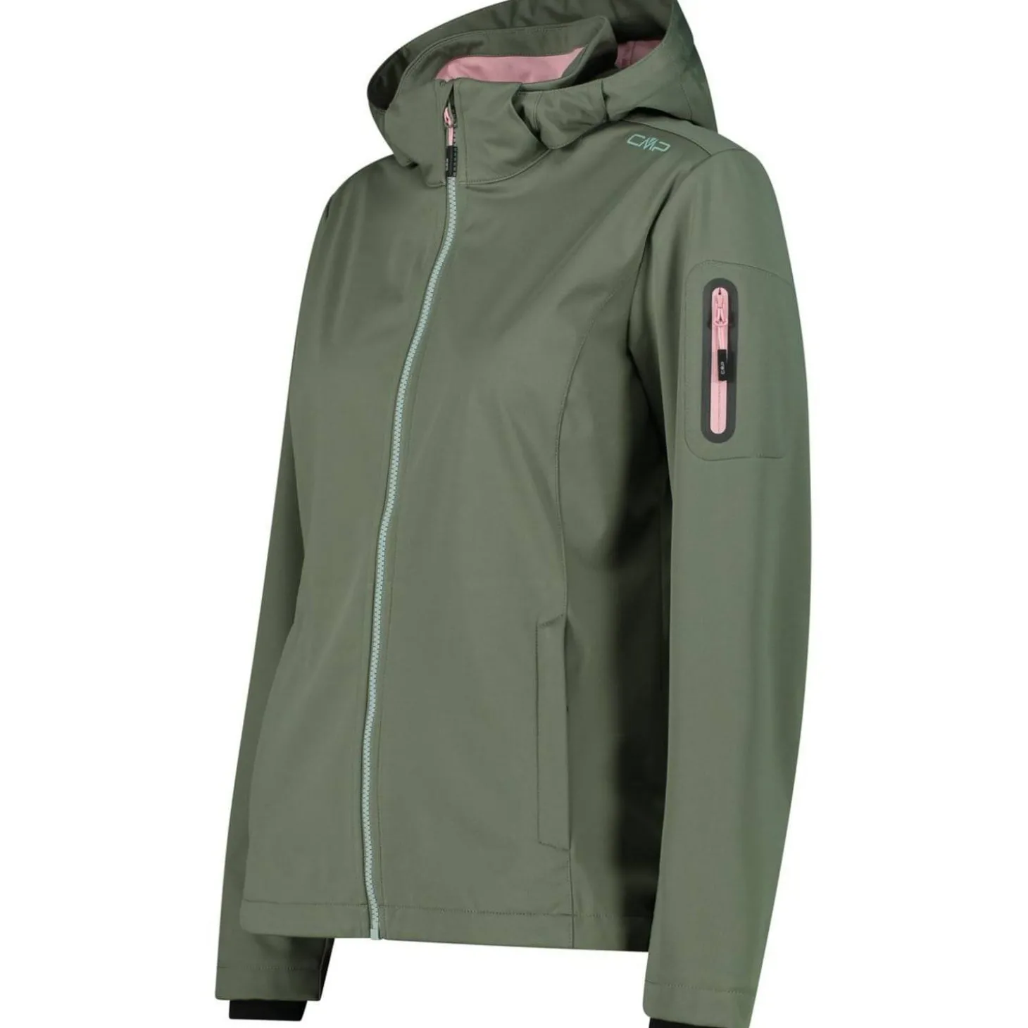 Jacket Zip Hood Damen Softshelljacke