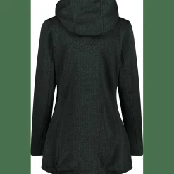 Long Jacket Fix Hood Damen Kapuzensweater