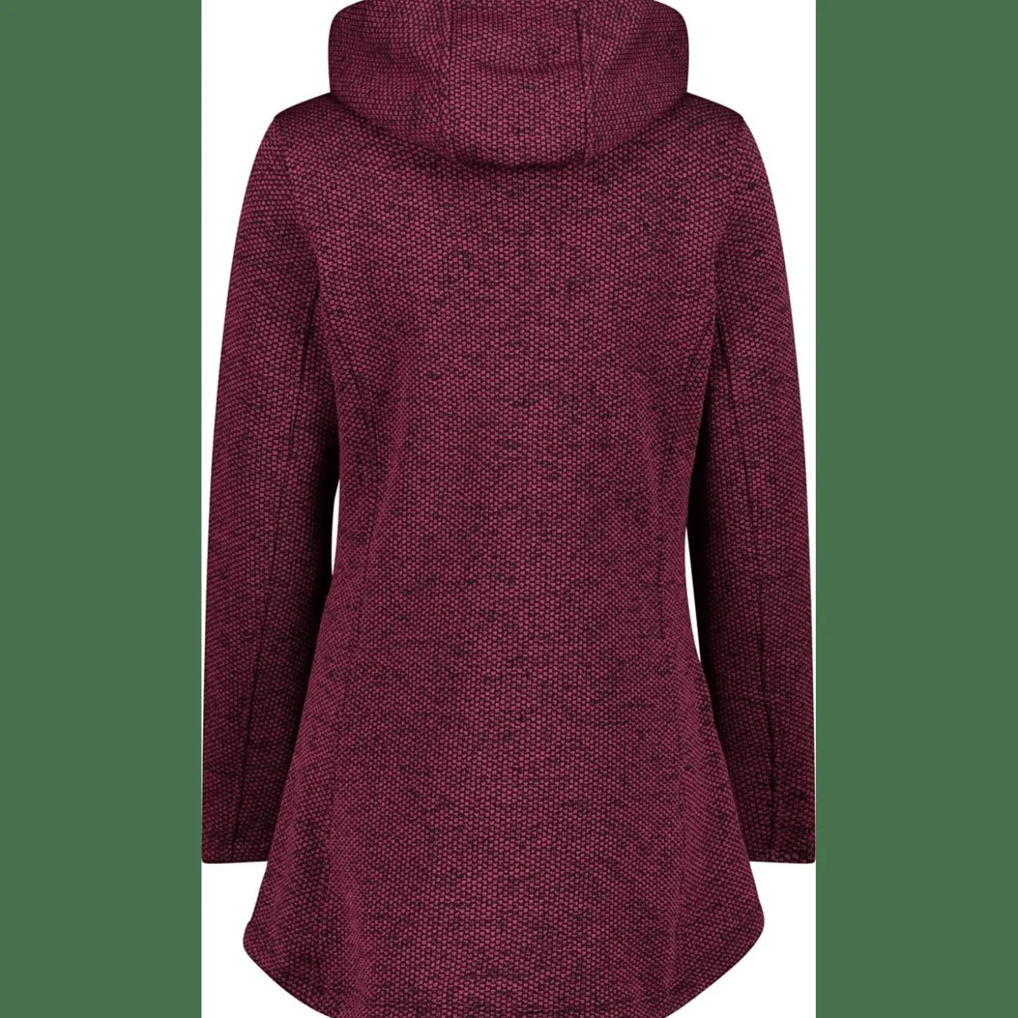Long Jacket Fix Hood Damen Kapuzensweater