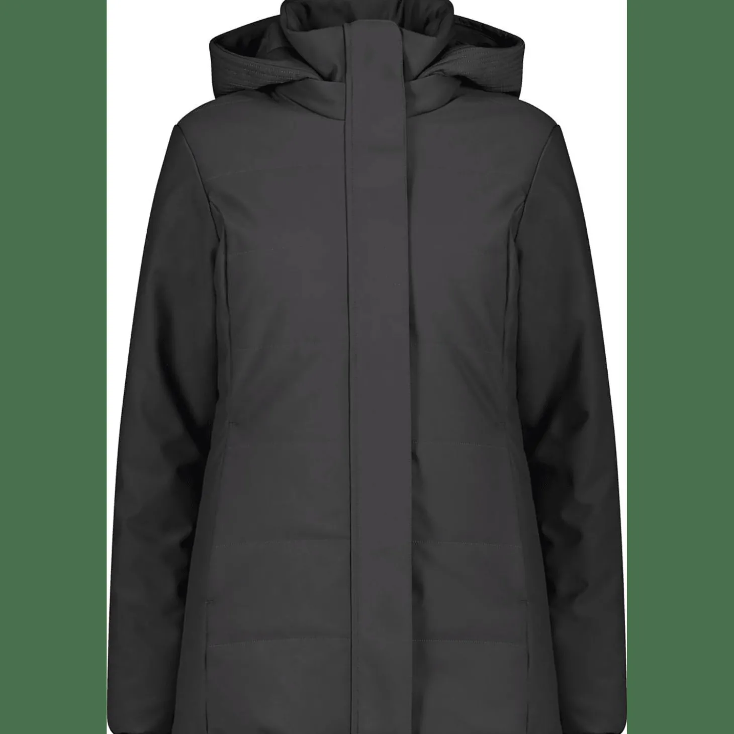 Long Zip Hood Damen Softshelljacke