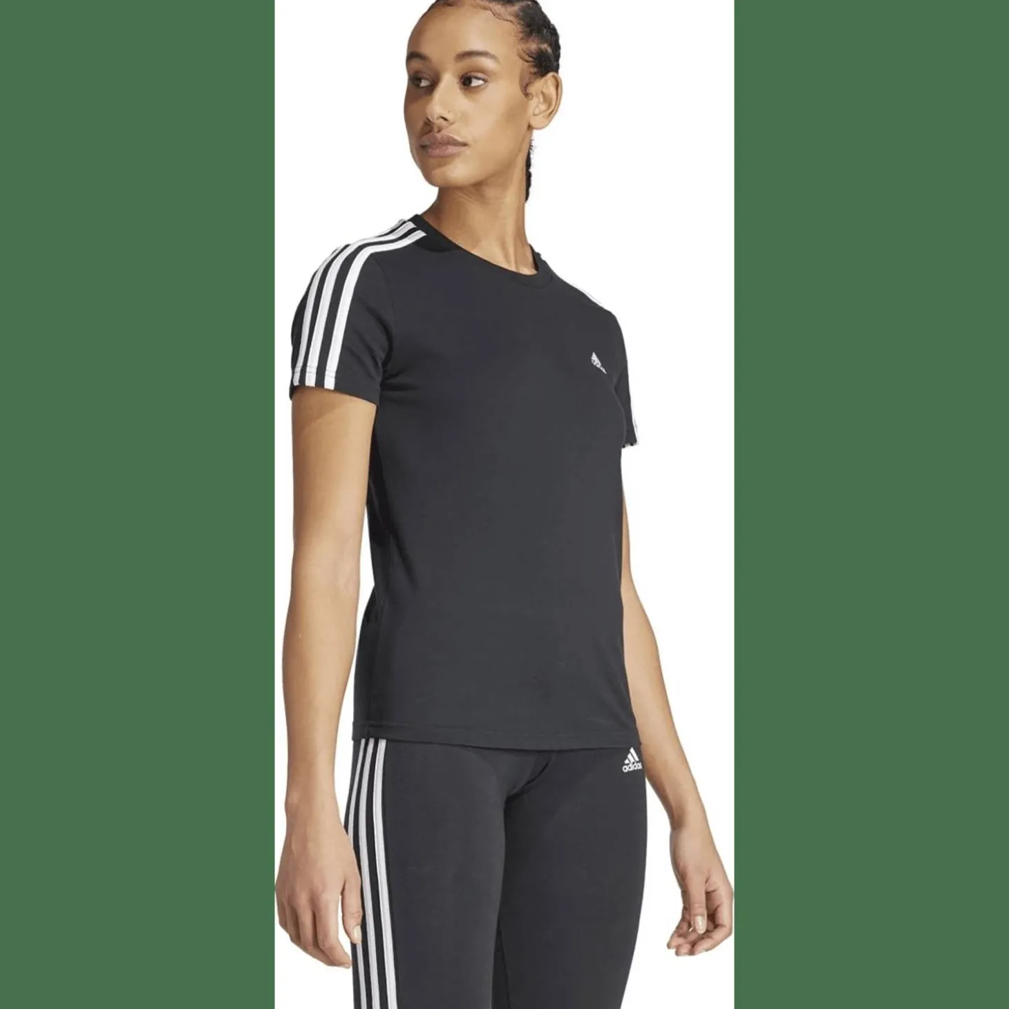 Loungewear Essentials Slim 3-Streifen T-Shirt Damen T-Shirt
