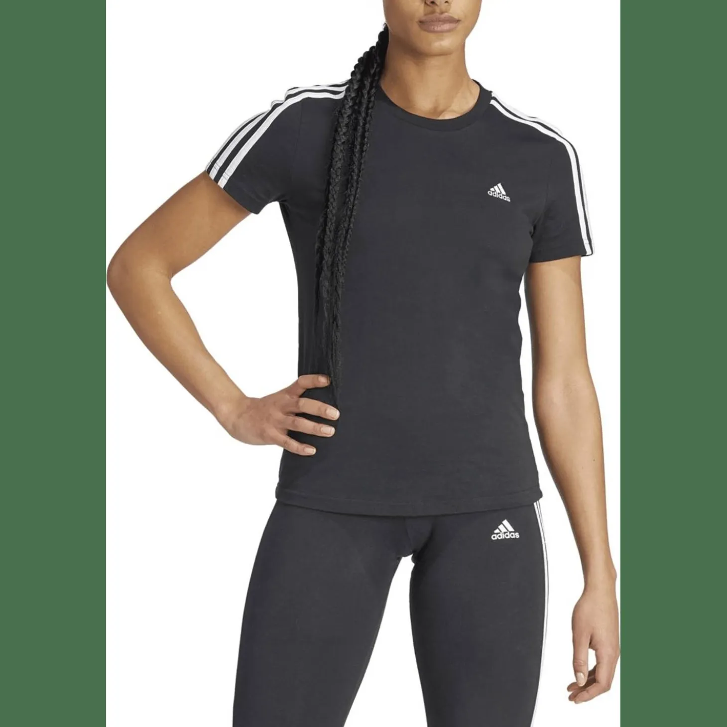 Loungewear Essentials Slim 3-Streifen T-Shirt Damen T-Shirt