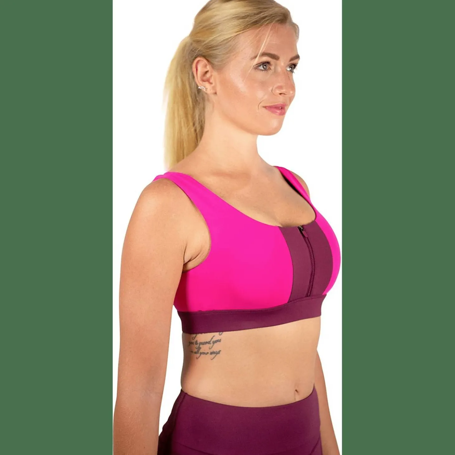 Luxe Mini Zip Bra Damen Bustier