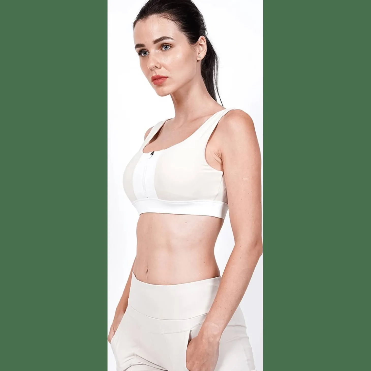 Luxe Mini Zip Bra Damen Bustier