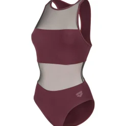 Mesh Panels Vent Back Damen Schwimmanzug