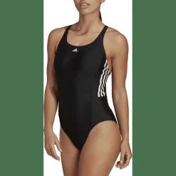 Mid 3-Streifen Badeanzug Damen Badeanzug