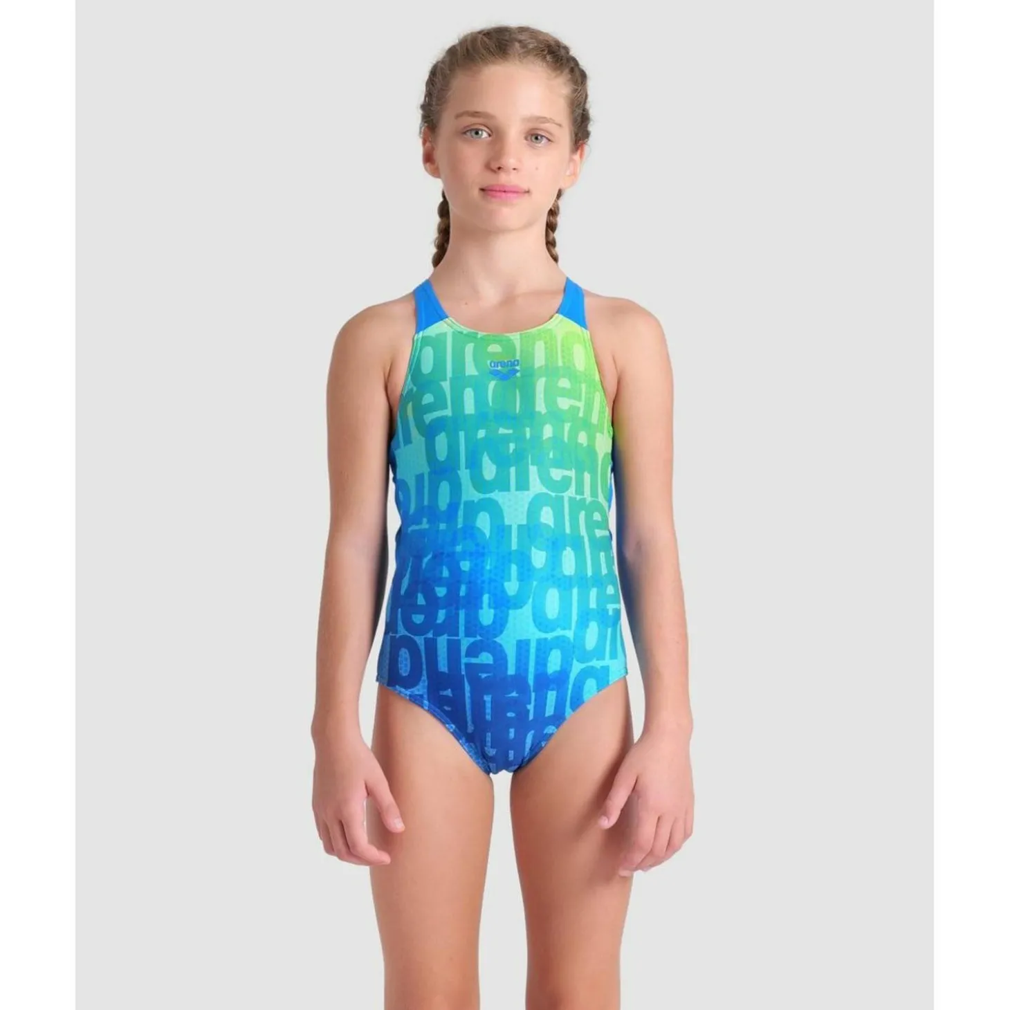 Multi Colours V Back Mädchen Schwimmanzug