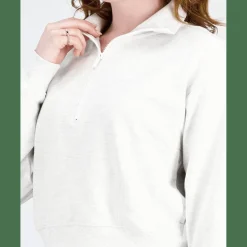 NB Athletics 1/4 Zip Damen Kapuzensweater
