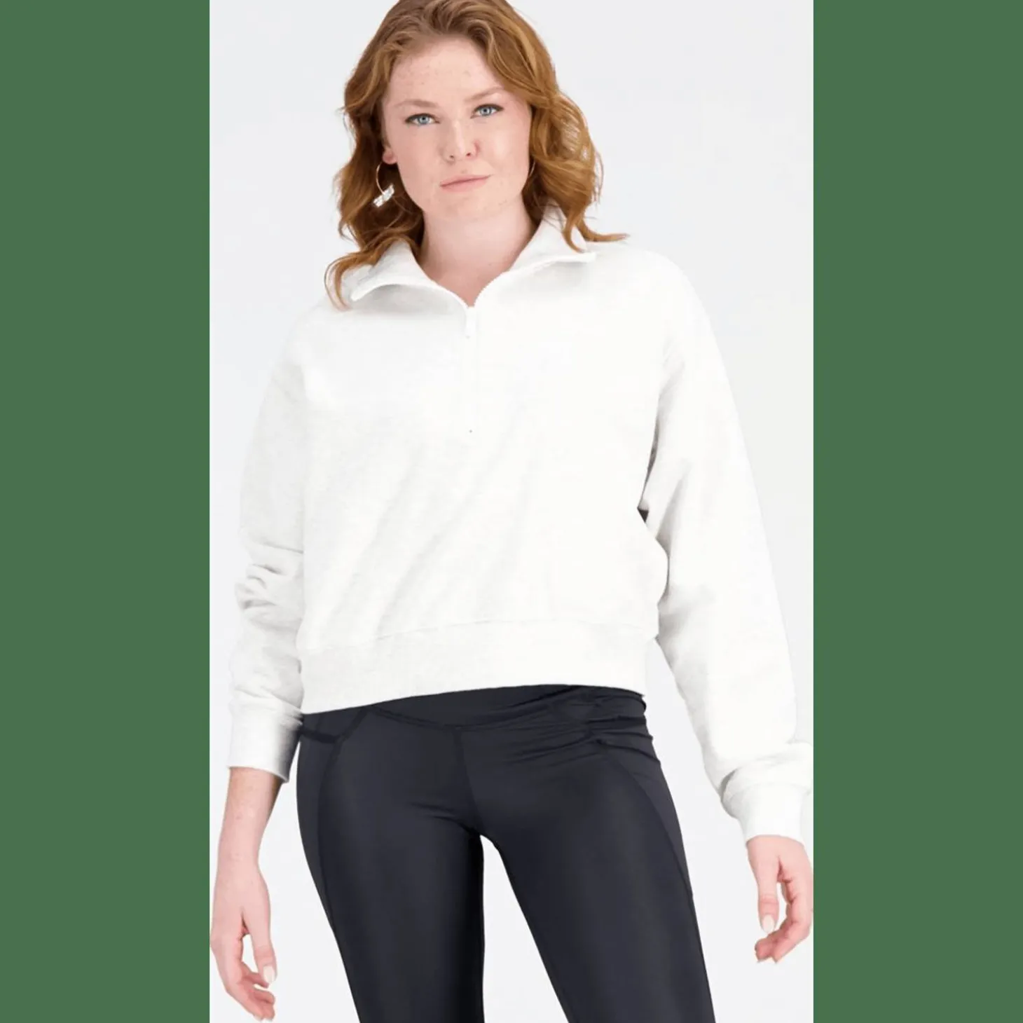 NB Athletics 1/4 Zip Damen Kapuzensweater
