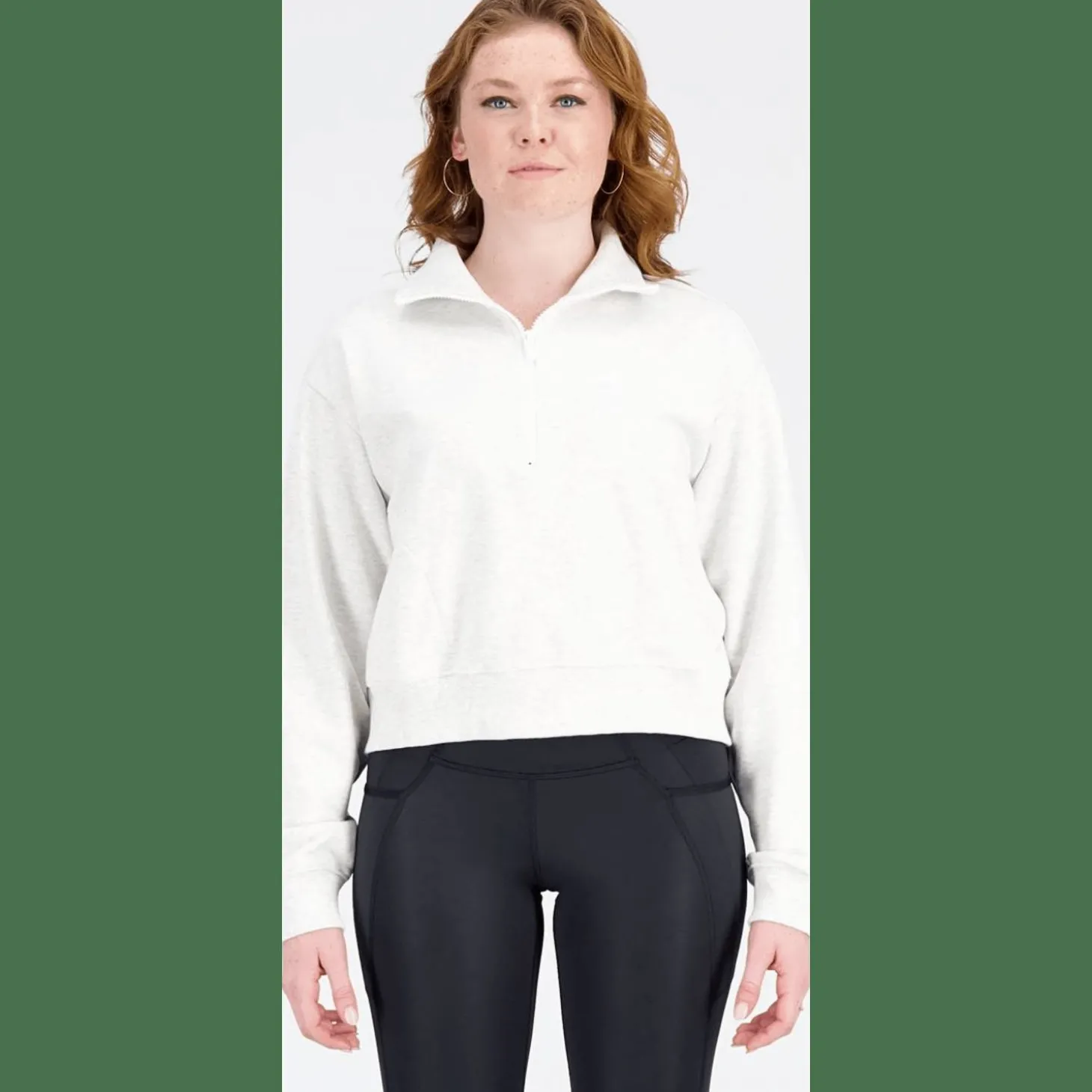 NB Athletics 1/4 Zip Damen Kapuzensweater