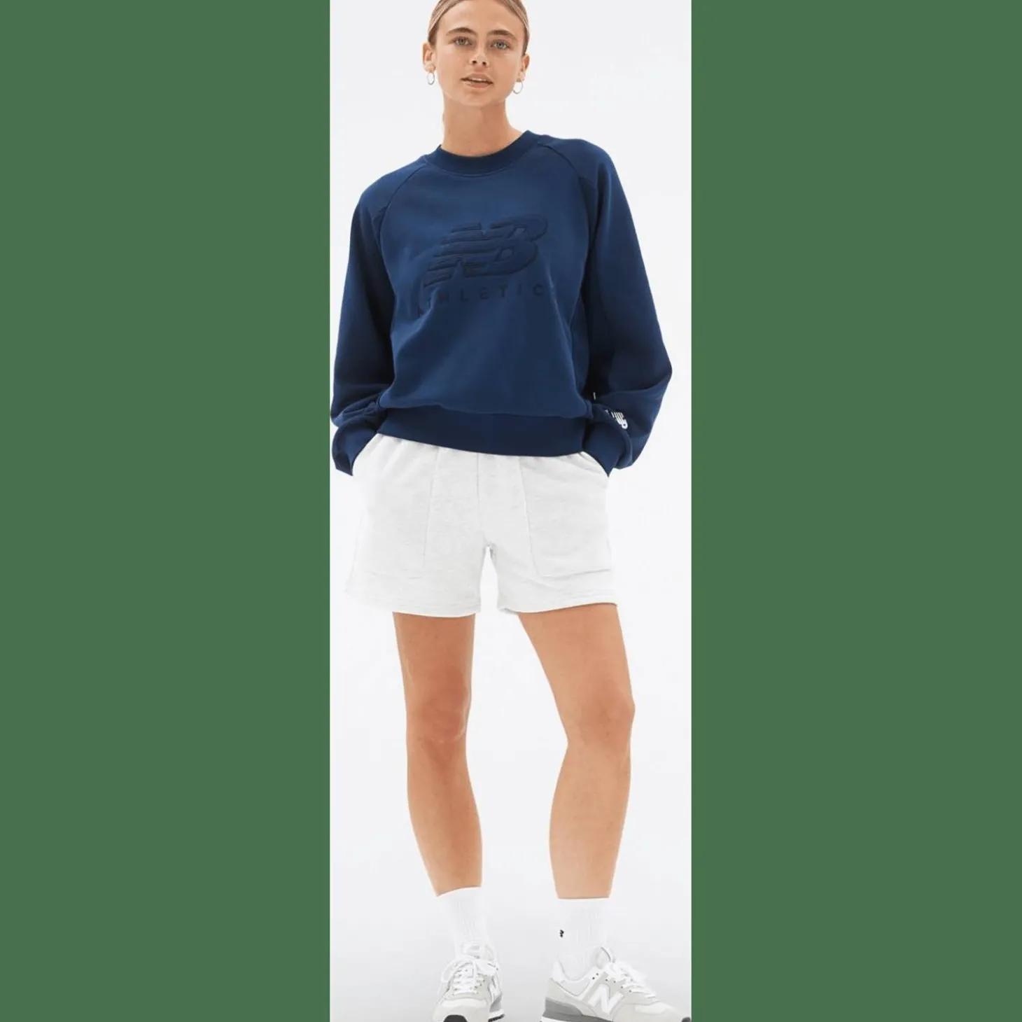 NB Athletics Crew Damen Kapuzensweater