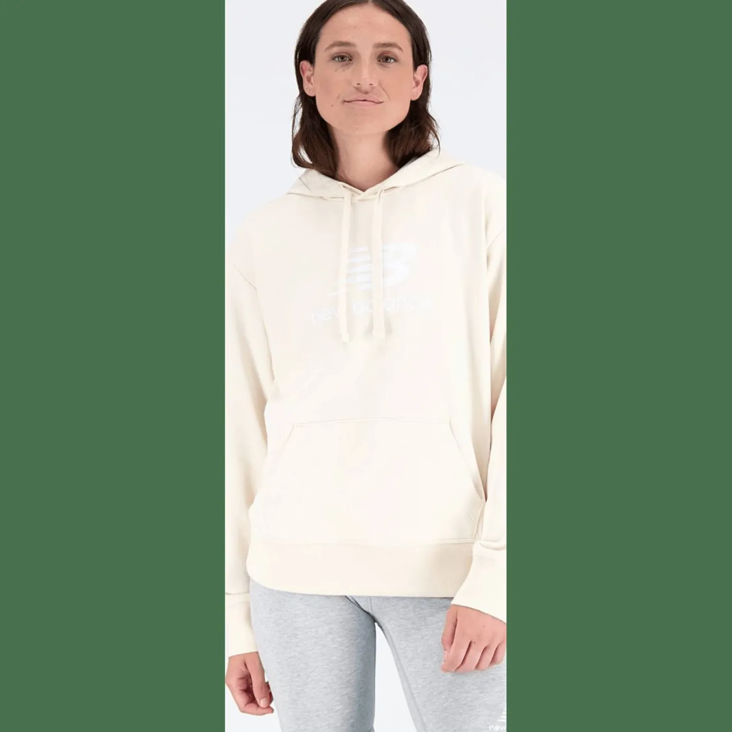 NB Essentials Stacked Logo Hoodie Damen Kapuzensweater