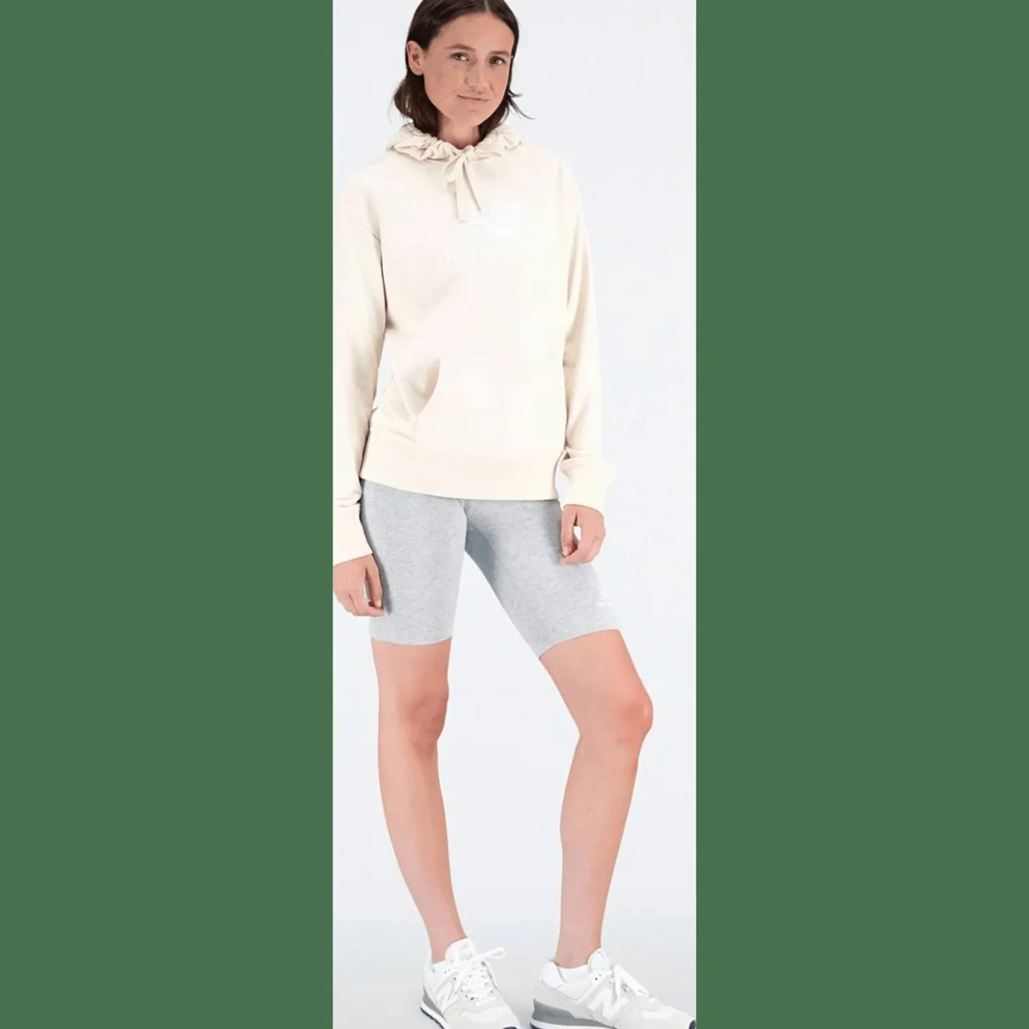 NB Essentials Stacked Logo Hoodie Damen Kapuzensweater