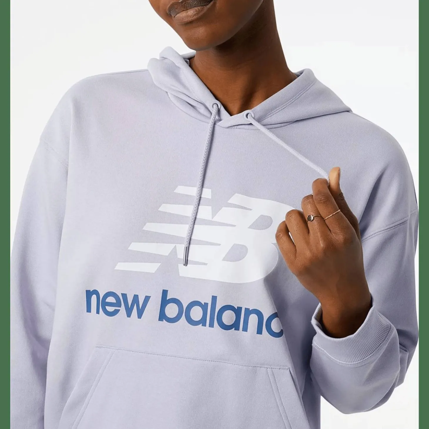 NB Essentials Stacked Logo Oversized Pullover Hoodie Damen Kapuzensweater