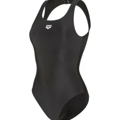 O Back Solid One Piece Damen Schwimmanzug