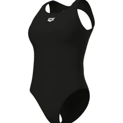O Back Solid One Piece Damen Schwimmanzug