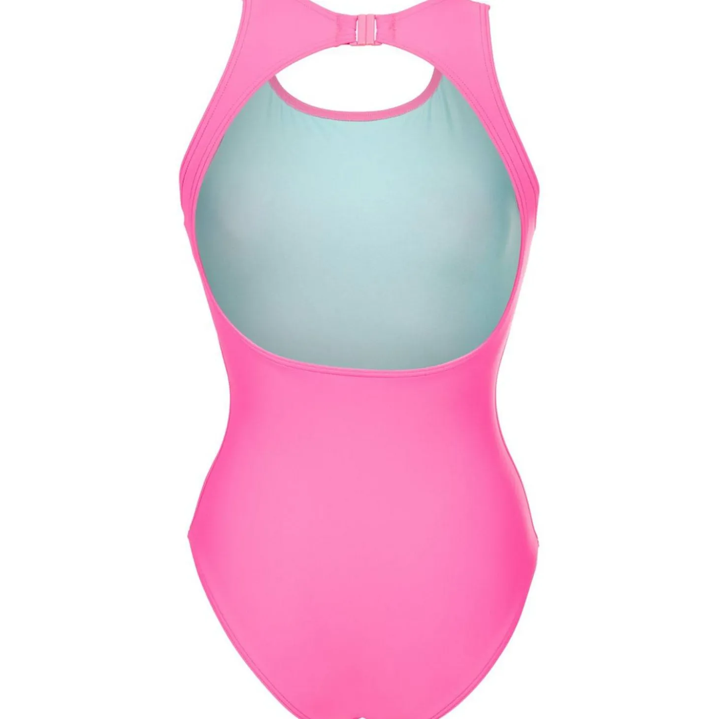 O Back Solid One Piece Damen Schwimmanzug