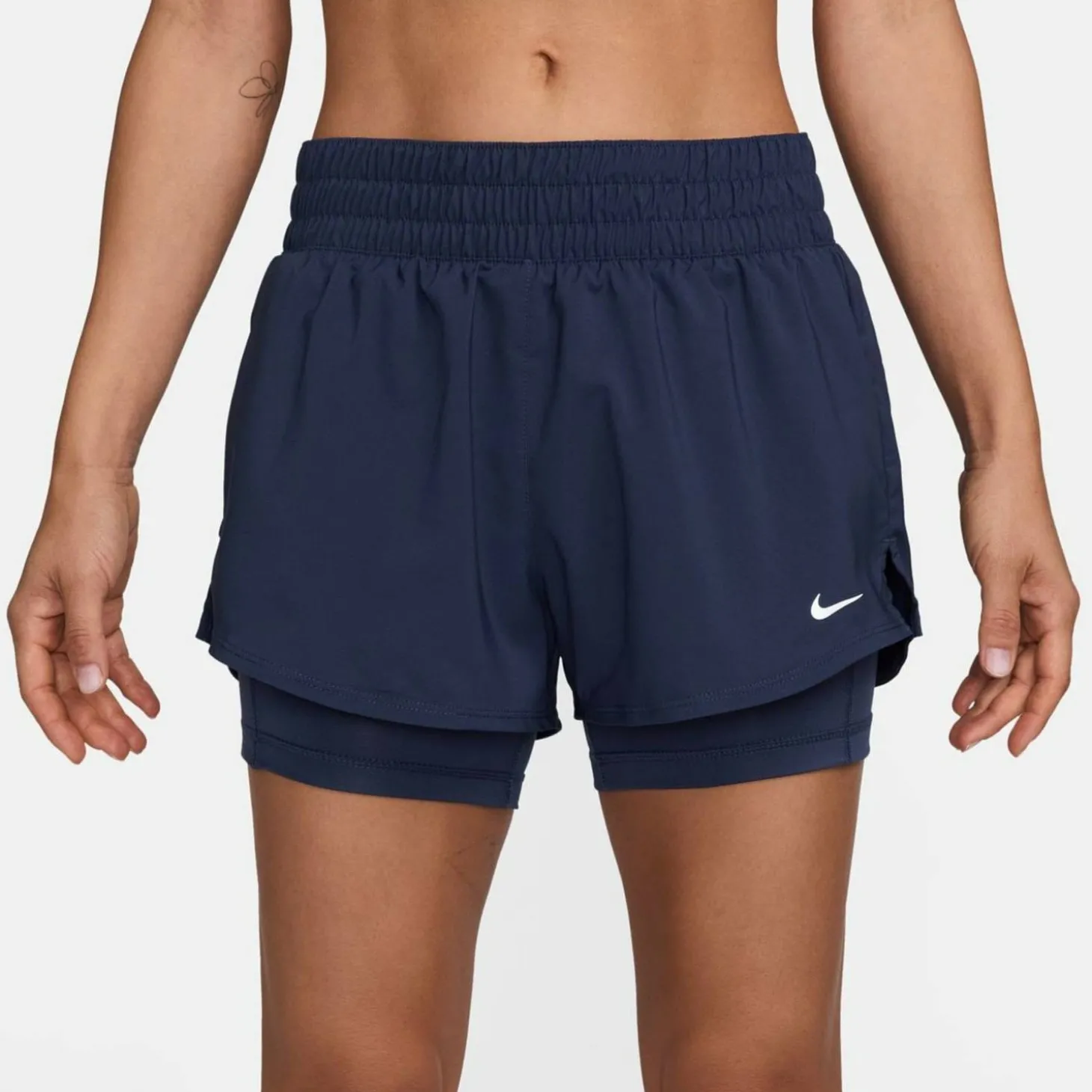 One Dri-Fit Mid-Rise 3" 2-in-1 Damen Shorts