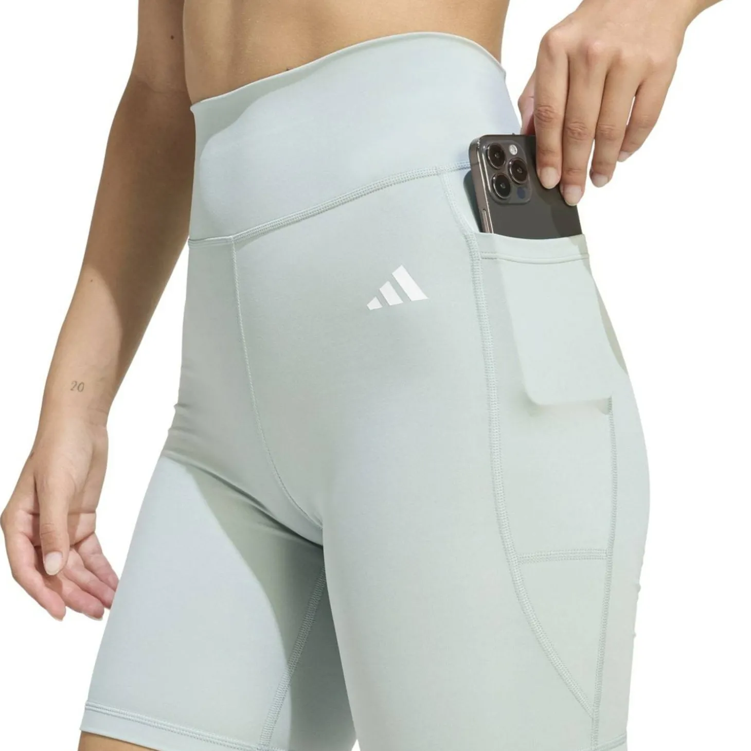 Optime Essentials Stash Pocket 7-Inch kurze Damen Tights