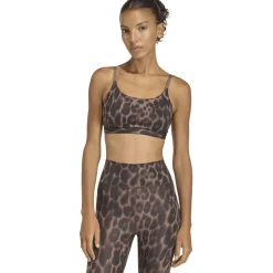 Optime Essentials Workout Leopard Light Support Damen Sport-BH