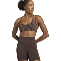 Optime Leopard Strappy Light Support Damen Sport-BH