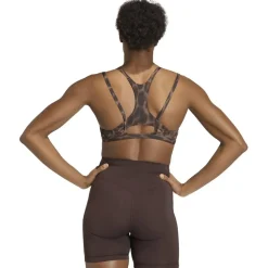 Optime Leopard Strappy Light Support Damen Sport-BH