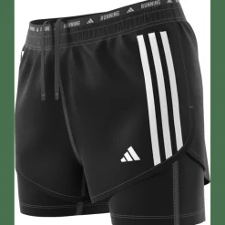 Own the Run 3-Streifen 2-in-1 Damen Shorts
