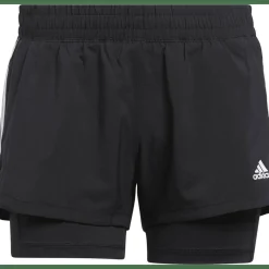 Pacer 3-Streifen Woven Two-in-One Damen Shorts