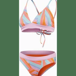 Printed Banded Triangle Damen Schwimmanzug