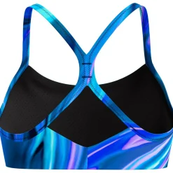 Printed Racerback Damen Bikini-Oberteil