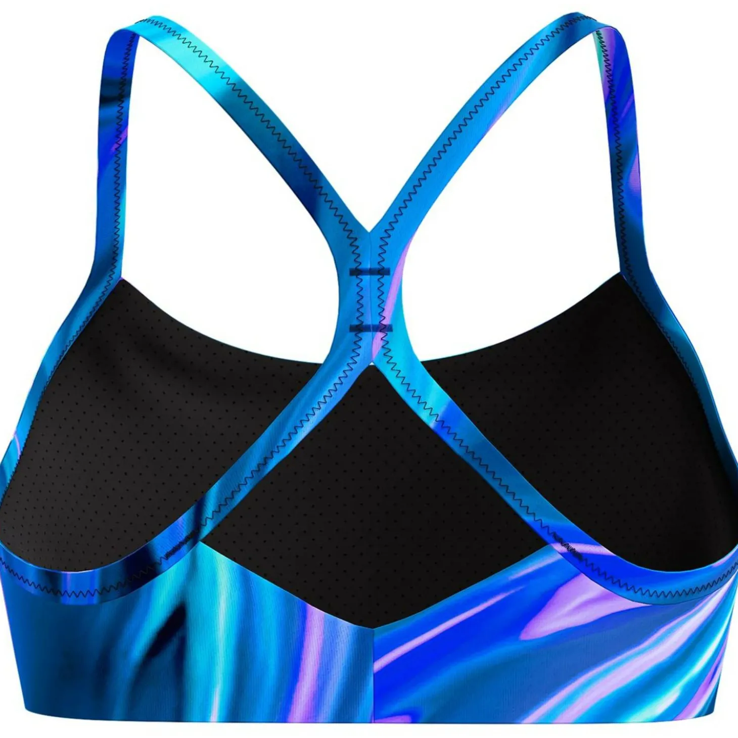Printed Racerback Damen Bikini-Oberteil