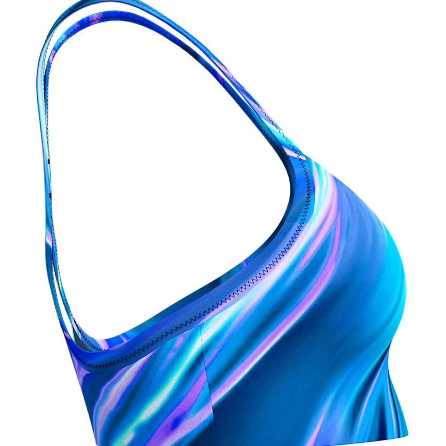 Printed Racerback Damen Bikini-Oberteil
