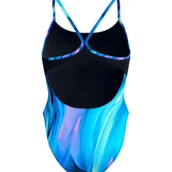 Printed Racerback Damen Schwimmanzug